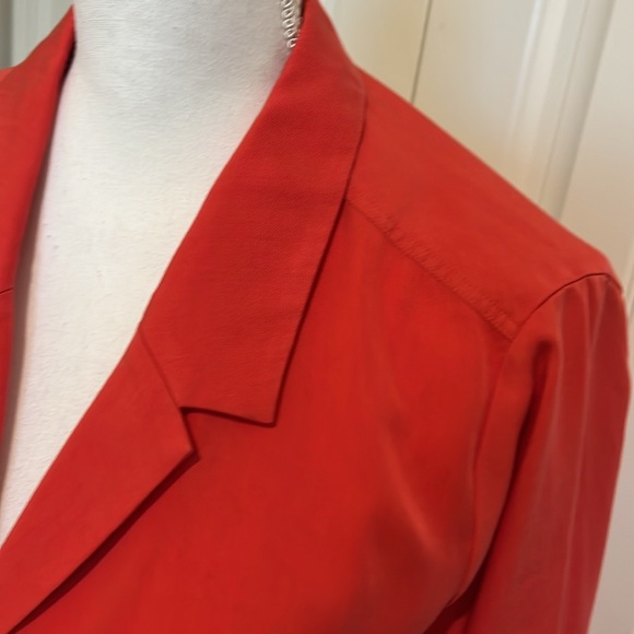 NEW SOFT SURROUNDINGS‎ EMBROIDERED SALMON POPOVER SHIFT DRESS LARGE Career Soft - Picture 7 of 16